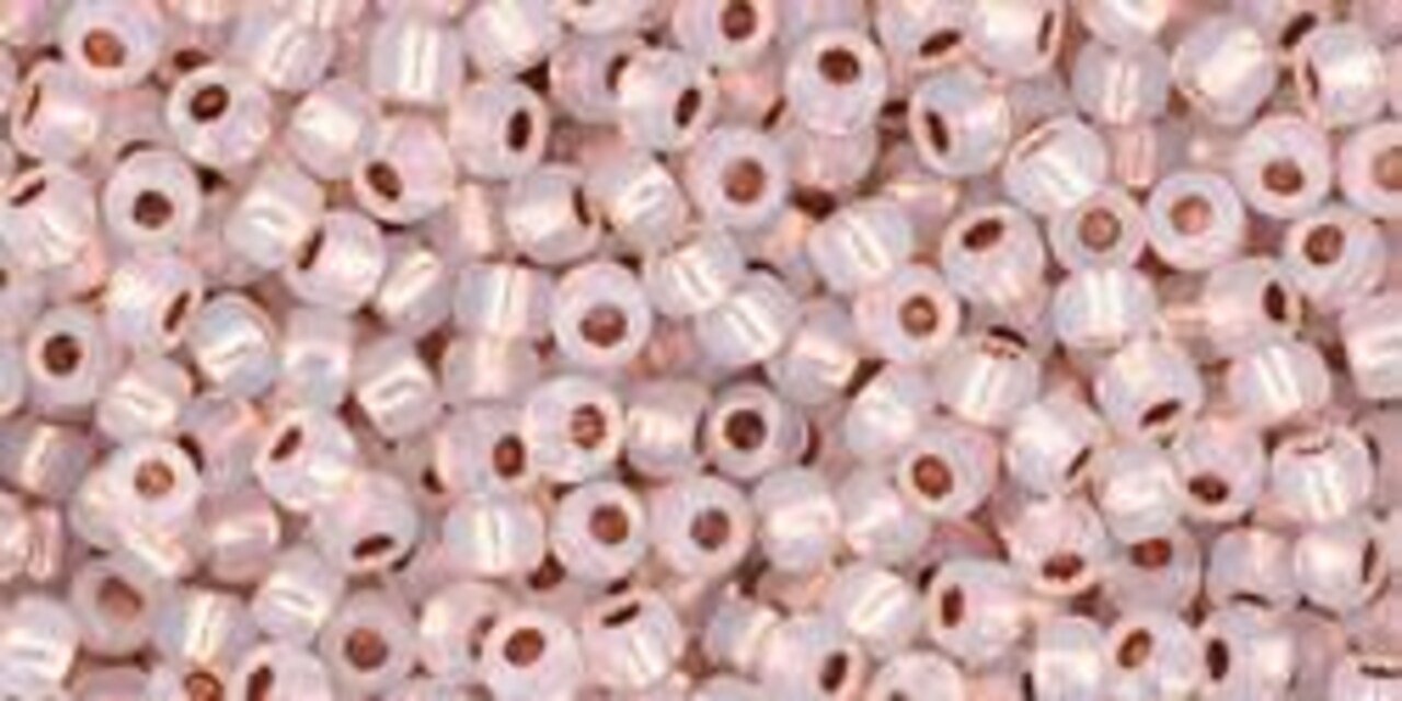 Toho 11/0 Round Japanese Seed Bead, TR11-741, Copper Lined Alabaster